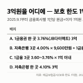 예금자보호 한도 1억 시행 1년, 3억을 “세 곳에 4.0%” 넣으면 이자 얼마 차이(8/29)