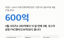 Featured image of post 리센느 소속사 몸값 600억 — 넉 달 만에 2배, 코스닥 FNC엔터보다 큰데 못 삽니다